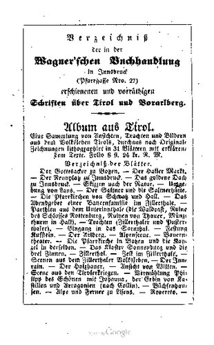 Handbuch für Reisende in Tirol