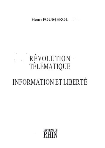 Révolution télématique : Information et Liberté