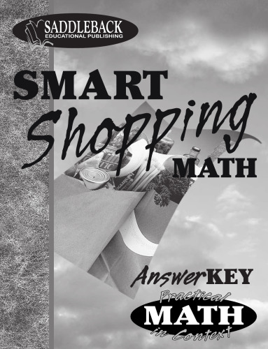 Smart Shopping Teacher Notes (Practical Math in Context)