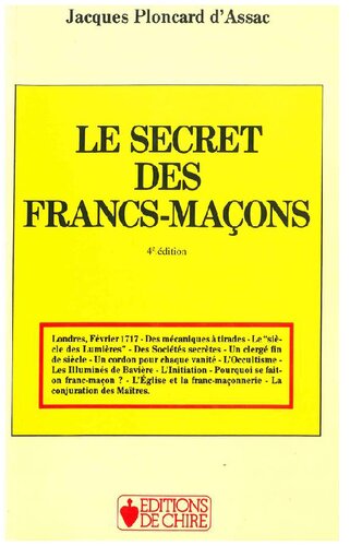 Le secret des francs-maçons