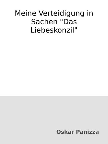 Meine Verteidigung in Sachen 