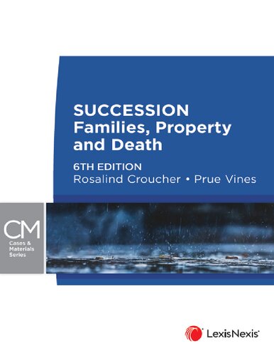Succession: Families, Property and Death