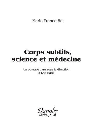 Corps subtils, science et médecine