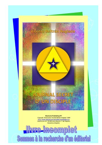 Journal secret d'un disciple