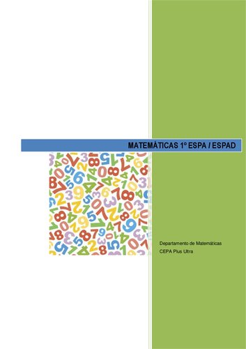 APUNTES CIENCIAS DE LA NATURALEZA Y APLICADAS 1º ESPA/ESPAD