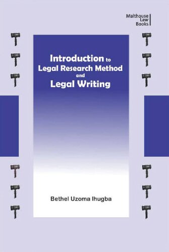 Introduction to Legal Research Method and Legal Writing