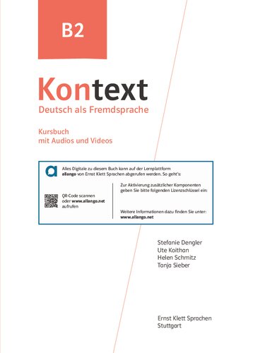 Kontext B2 Deutsch als Fremdsprache. Kursbuch mit Audios und Videos