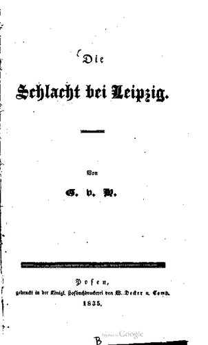 Die Schlacht bei Leipzig