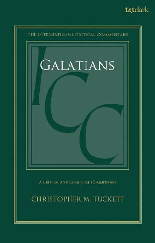 A CRITICAL AND EXEGETICAL COMMENTARY ON GALATIANS
