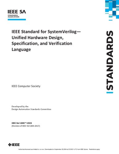 IEEE 1800 - 2023 Standard for SystemVerilog