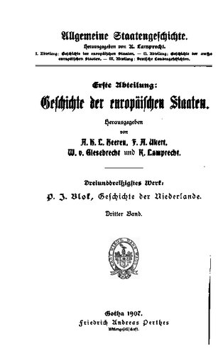 Geschichte der Niederlande / Bis 1609
