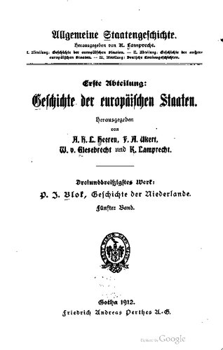 Geschichte der Niederlande / Bis 1702