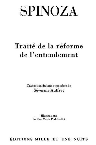 Traité de la réforme de l'entendement