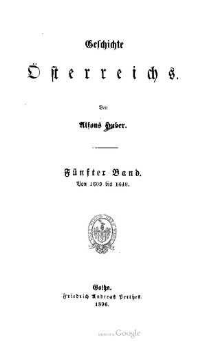 Geschichte Österreichs / Von 1609 bis 1648