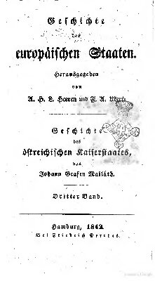 Geschichte des österreichischen Kaiserstaates
