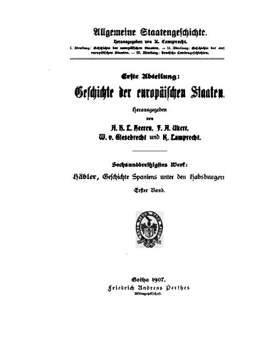 Geschichte Spaniens unter den Habsburgern / Geschichte Spaniens unter der Regierung Karls I. (V.).