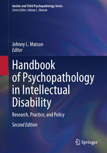 Handbook of Psychopathology in Intellectual Disability
