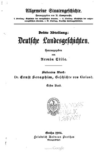 Geschichte von Livland / Das livländische Mittelalter und die Zeit der Reformation. (Bis 1582)