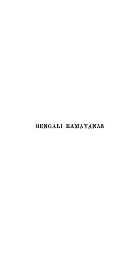 The Bengali Ramayanas