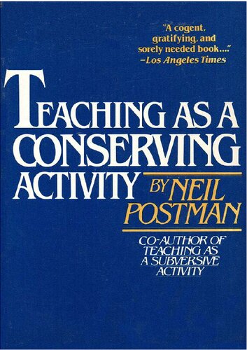 Teaching as a Conserving Activity
