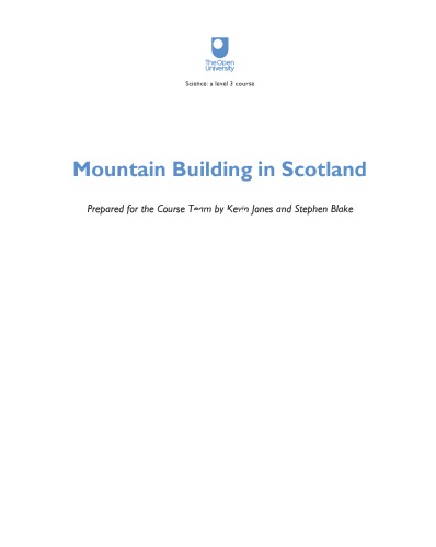 Mountain Building in Scotland