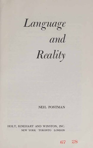 Language and Reality