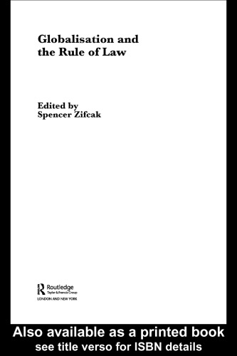 Globalisation and the Rule of Law (Challenges of Globalisation)