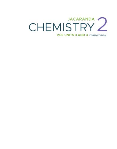 Jacaranda Chemistry 2 VCE Units 3 and 4