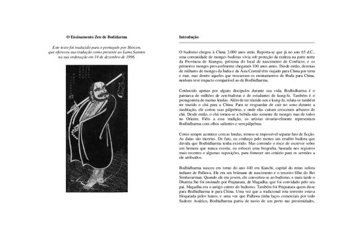 O Ensinamento Zen de Bodhidharma
