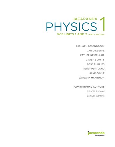 Jacaranda Physics 1 VCE Units 1 and 2 | Fifth Edition