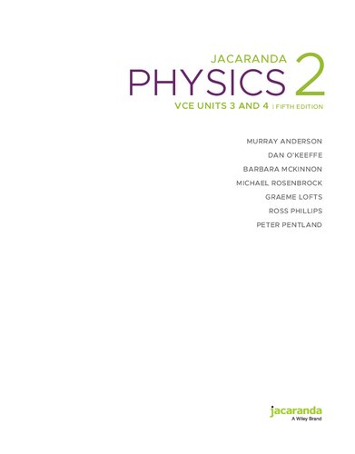Jacaranda Physics 2 VCE Units 3 and 4 | Fifth Edition