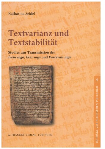 Textvarianz und Textstabilität: Studien zur Transmission der 