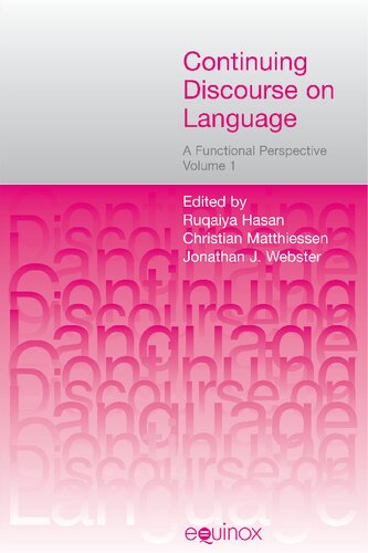 Continuing Discourse on Language : A functional perspective (Volume 1 and Volume 2)