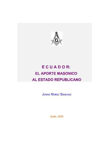 Ecuador: El Aporte Masónico al Estado Republicano
