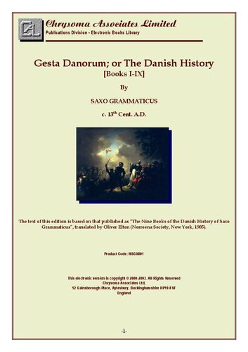 Gesta Danorum; or The Danish History (Books I-IX)
