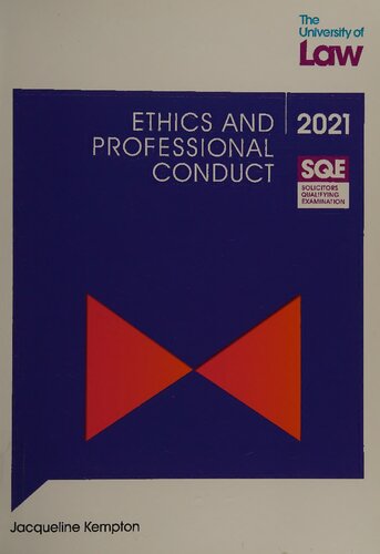SQE - Ethics and Professional Conduct (SQE1)