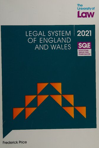 SQE - Legal System of England and Wales (SQE1)