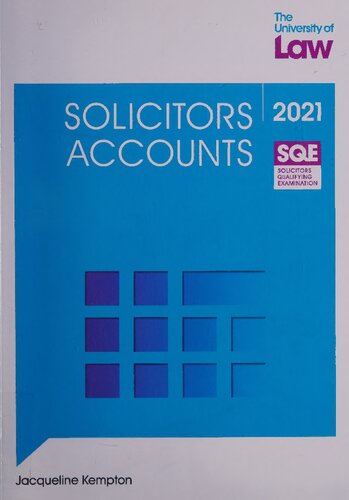 SQE - Solicitors' Accounts (SQE1)