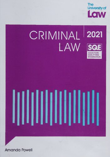SQE - Criminal Law (SQE1)