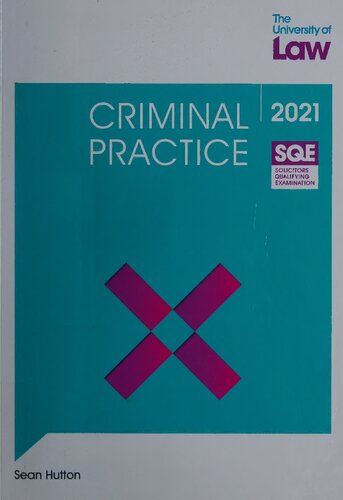 SQE - Criminal Practice (SQE1)