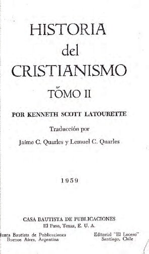 Historia del Cristianismo. Tomo II