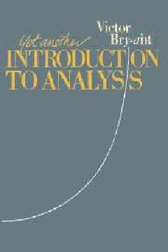 Yet Another Introduction to Analysis