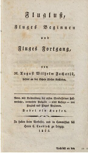 Fluglust, Fluges Beginnen und Fluges Fortgang