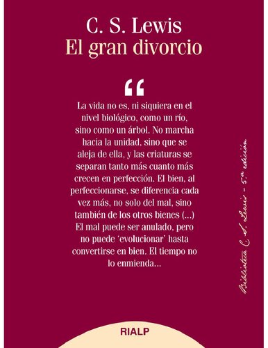 El Gran Divorcio. Un Sueño