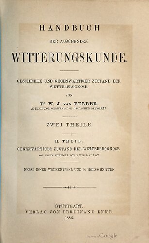 Gegenwärtiger Zustand der Wetterprognose