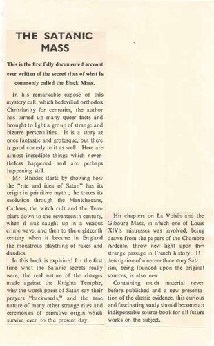 The Satanic Mass