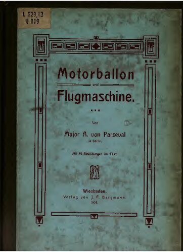 Motorballon und Flugmaschine