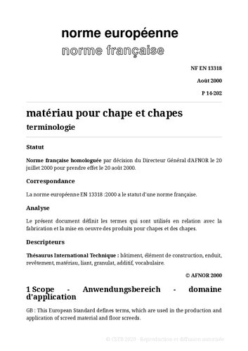 NF P14 - Agglomérés