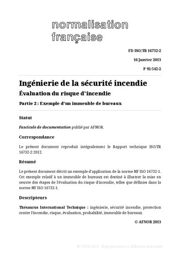 NF P92 - Réaction au feu