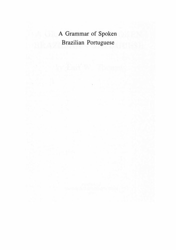 A Grammar of Spoken Brazilian Portuguese